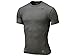 Nike Men's Pro Combat Core SS Compression Training Shirt, Carbon Heather Grey