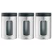 Brabantia Stainless Steel Window Canister, Set of 3