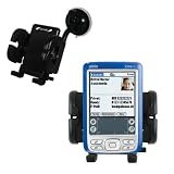 Gomadic for the PalmOne palm Zire 72 - PalmOne Zire 72 Flexible Car Windshield Holder - Gomadic Brand