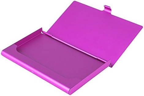 Business Name Card Holder Stainless Steel Case (Slim) Set of 5 Different Colors *By Classic Star Products*