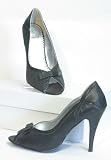 Produkt-Bild: Damen Stiletto Peeptoe Pumps schwarz