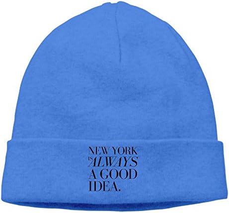 Unisex's New York Is A Good Idea RoyalBlue Woolen Winter Hats Beanie Hat