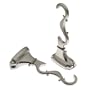 Levolor 54564.012 Double Brackets with Adjustable Projection for Rods up to 1-Inch Diameter, Satin Nickel, Pair of 2