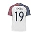 Soccer Kids 2015-2016 France Away Kit POGBA #19 Football Soccer Kids Jersey with Shorts & Socks & Key Chain &Face Cloth Sportwear 3-12 YRS