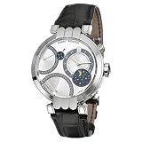 Harry Winston 200-MAPC41WL-W Premier Excenter White Dial Leather Mens Automatic Perpetual Calendar... 