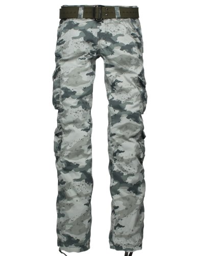 Match Juniors Petite Skinny Woodland Camouflage Pants Outdoor/fatigue Military#2031M (Label size XL/30 (US size 8), Camouflage)