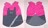 Pet Supplies : Pink Denim Skirt Dog Apparel Clothing Clothes Size 14
