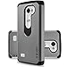 D'eJoy LG Leon C40 LG Power L22C LG Tribute 2 LS665 LG Risio Dual Layer Dual-Armor Series Full Body Protection Anti-Scratch Case - Slate Gray