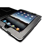 Leather Carrying Case Cover/Folio With Built-in Stand for Apple iPad 3G tablet / Wifi model 16GB, 32GB, 64GB (BLACK)