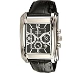 Mens Croton Leather Chrono 3 Eye Date Watch CC311211BSBK