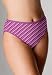 Avenue Plus Size Retro Striped Cotton Hi Cut Panty (PINK STRIPE,26/28)