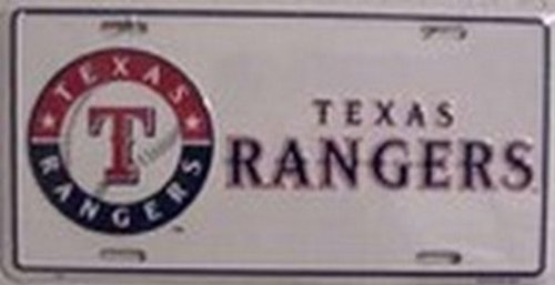 Texas Rangers MLB Baseball License Plate Plates Tags Tag auto vehicle car front