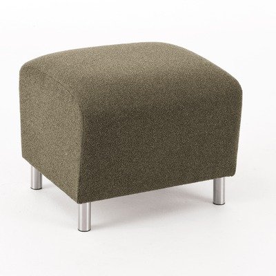 Ravenna Series One Seat Bench Finish: Walnut, Material: Transport Burgundy Fabric