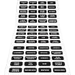 BLUE SEA 8214 LABEL KIT DC WATERPROOF