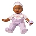 Little Mommy Real Loving Baby Cuddle and Coo Doll - African American (Lavender/ White Velour)
