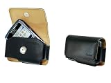 AUTHENTIC CELLET BLACK NOBLE LEATHER CASE POUCH for BLACKBERRY 8700, 8703 8700g, 8700c, 8703e/ NOKIA E61, E62 - RETAIL PACKAGING