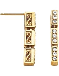 14K Yellow Gold Diamond Earrings - 0.28 Ct. -- LIFETIME WARRANTY