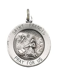 14K Yellow Gold 25.00 mm St. Francis Medal