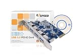Uspeed Superspeed USB 3.0 PCI-E Card with 4 USB 3.0 Ports (with 4-pin Power Connector)