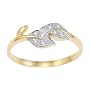 Bague Femme - Or jaune (9 carats) 1.39 Gr - Diaman&hellip de Bijoux pour tous