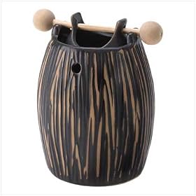 STONEWARE RICE POT OIL CANDLE WARMER HOME DECOR GIFT