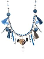 Edien Collar Santorini Plata / Azul