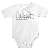Onesie with black and white, structure, Asia, building, modern, downtown, construction, Hong Kong, architecture