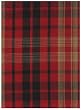 Durable Flat Weave 100% Cotton Black and Red Plaid Dishtowel 18" X 28" Set / 6