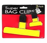 2pc rubber grip bag clips - Case of 24