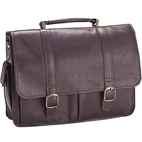 Clava Vachetta Leather Laptop Briefcase Vachetta Cafe Leather Business Cases
