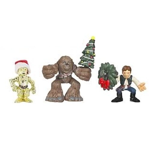 41I1kAGyzyL Han Solo, Chewbacca, and C 3PO Stocking Stuffers Star Wars Galactic Heroes