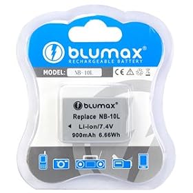 Batteria potenziata Blumax NB-10L per CANON