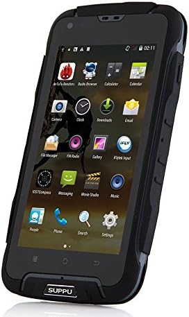 LandRum® F6 MTK6582 Quad core 4.5"IPS Screen Android 4.4 IP68 Rugged Waterproof Mobile Phone 1GB RAM+8GB ROM 2500mAh 3G GPS Smart Phone (Black with Grey)