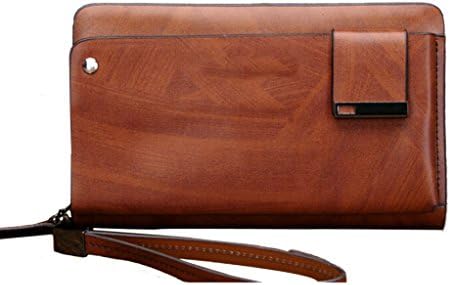 Tough Hipster Men Vintage Leather Clutch Bag Inserts Credit Card Wallet