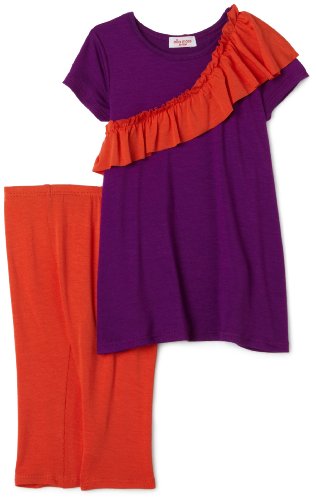 Little Ella Suri Tunic and Legging Set, Dhalia-Fire, 6-12 Months
