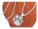 dogs7  - Silver Paw Print Necklace Gift Boxed