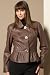 Info/Buy Leather Ruched Waist Jacket