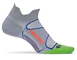 UPC 855111003064 product image for Feetures! Elite Ultra Light No Show Tab Sock - Gray/Electric Green Large | upcitemdb.com