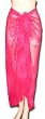 Full Size Pareo: Water Splash Pink Semi-Sheer