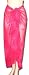 Full Size Pareo: Water Splash Pink Semi-Sheer