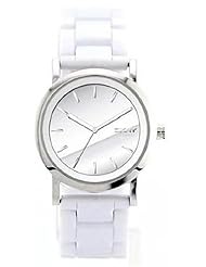 DKNY Silver-Tone Mirror Dial White Womens watch #NY8895