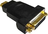 Gold Plated DVI socket to HDMI plug Adapter Converter by Cable Mountain