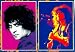 MARC BOLAN (T-REX) DOUBLE SIDED KEYRING - 50 X 30mm R007