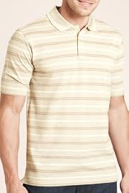 Blue Harbour Pure Cotton Stripe Piqué Polo Shirt [T28-6885B-S]