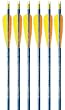 Feather Fletched Easton XX75 Blues Arrows 6-pack