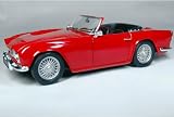 1962 Triumph TR4 Roadster Red Convertible Jadi 98092 1:18 Scale Diecast