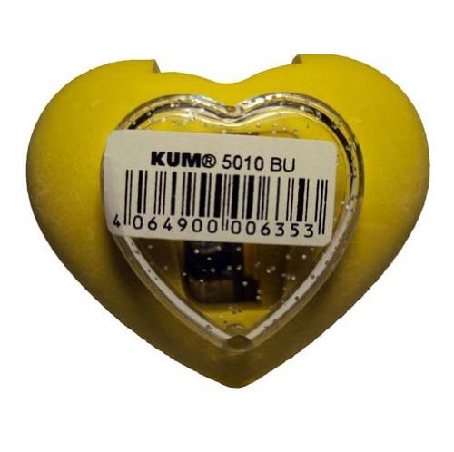 KUM Heart Eraser-sharpener with Container Made in Germany