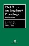 Disciplinary and regulatory proceedings