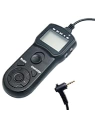 Photography: JJC TMC LCD Timer Remote Control for Canon EOS 60D 1000D 700D 650D 600D 550D 500D 450D Rebel Series (Black) - JJC