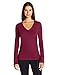 Soffe Women's Long Sleeve V Neck Tissue Tee